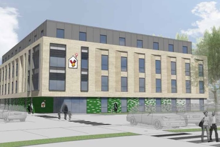 CGI of the planned Ronald McDonald House 