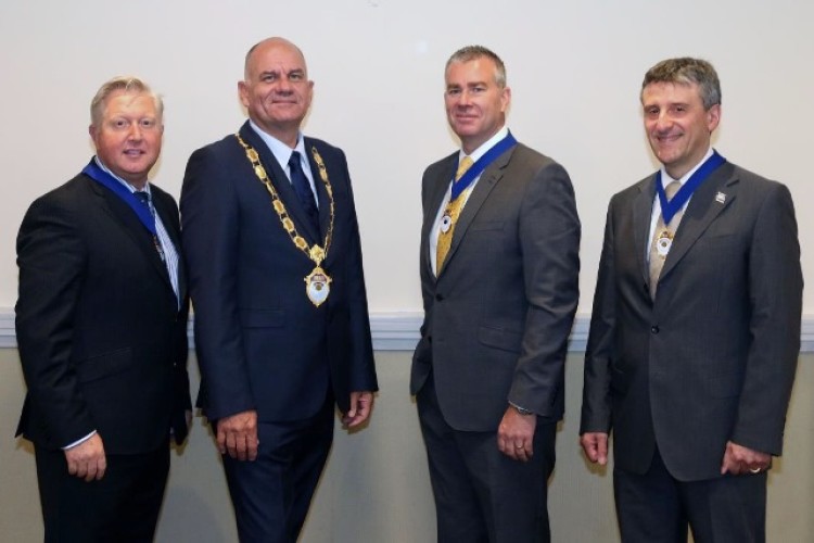 The BESA presidential team 2016/17 comprises (left to right), immediate past president Jim Marner, president Malcolm Thomson, president elect Tim Hopkinson and vice president Giuseppe Borgese