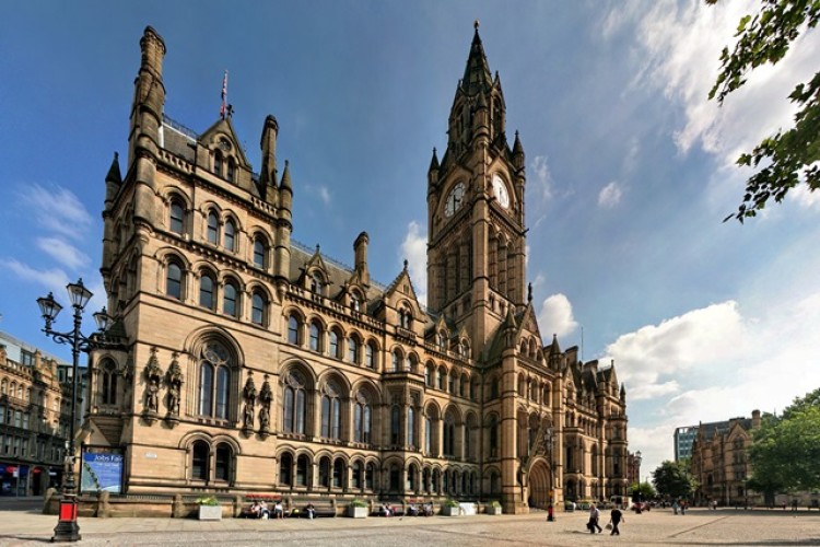 Manchester Town Hall, built in 1877