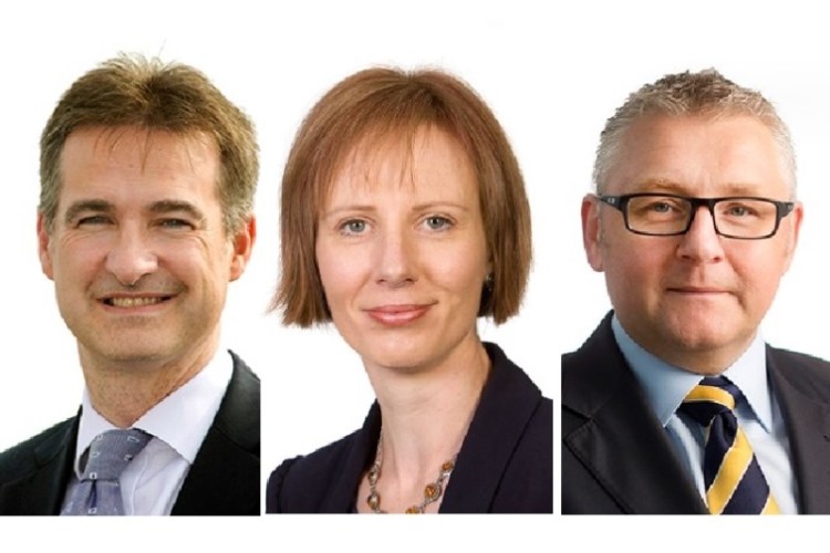 James Haluch, Nicola Hindle and Rob Edmondson are Amey's new managing directors