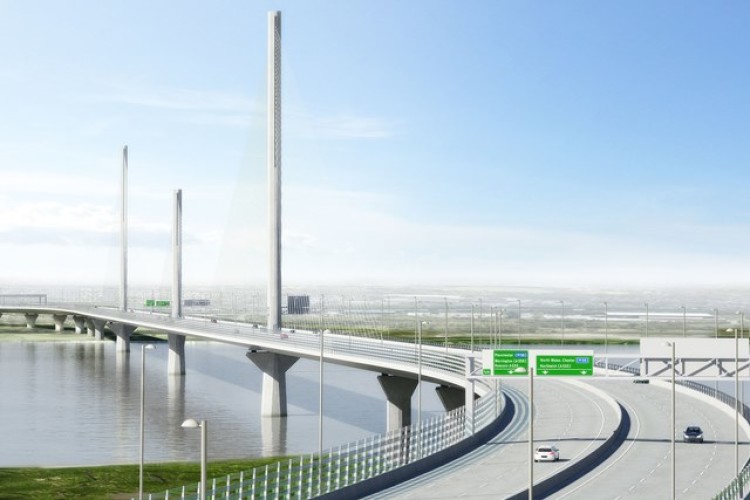 The planned Mersey Gateway Bridge
