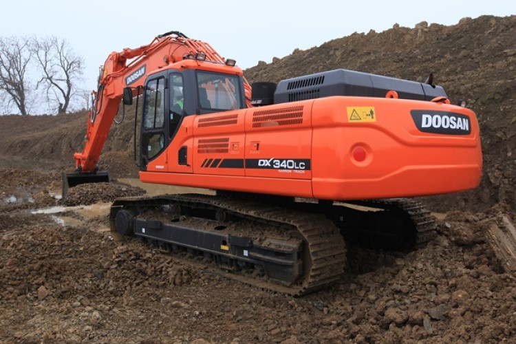Doosan DX340LC-3 crawler excavator