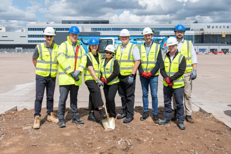 Ground breaking ceremony for Terminal 2's Pier 2 at Manchester Airport