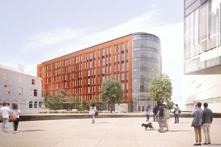 CGI of the new civil service building in Blackpool