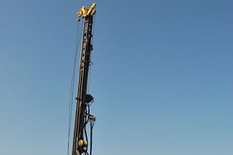 Aarsleff has two of these Junttan PM20 piling rigs on site