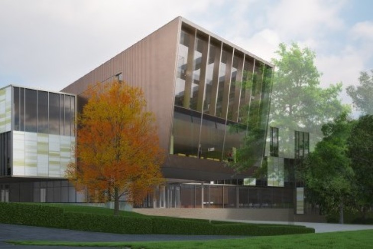 Associated Architects' design for the new library and student service centre (and below)