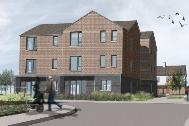Artist&rsquo;s impression of the new housing at Coychurch Road, Bridgend