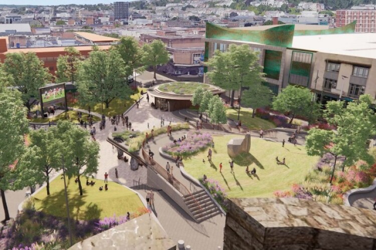 Spider management and Acme have produced designs for a revamped Castle Square Gardens 