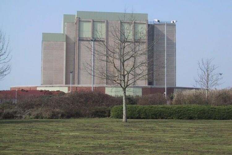 Berkeley nuclear power station on the banks of the river Severn
