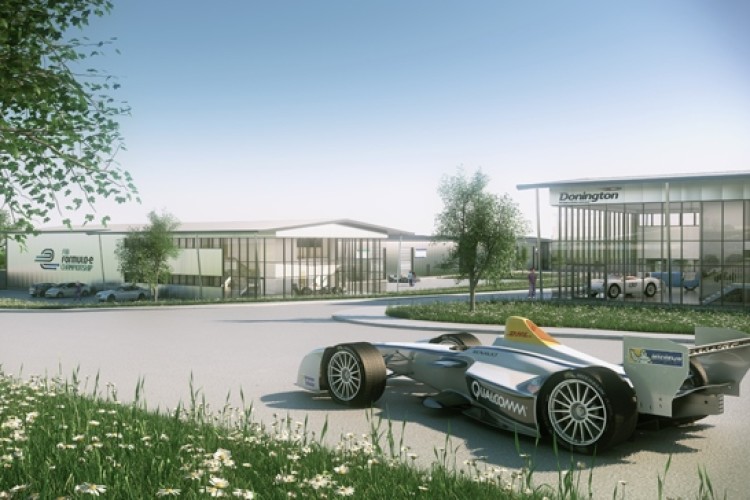 CGI of the new HQ at Donington Park