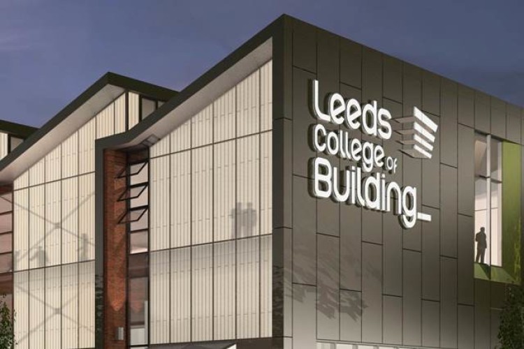 CGI of Leeds College of Building's new facility