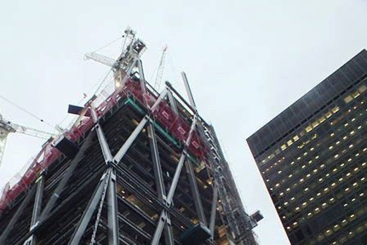 Steelwork on the Cheesegrater
