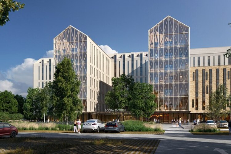 CGI image of the new hospital