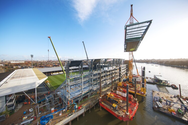 Severfield is one of the UK's leading steelwork fabricators. Recent projects have included steelwork for the new Fulham FC's new Riverside stand.