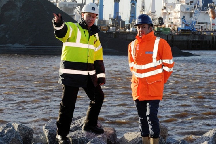 Port of Tyne CEO Andrew Moffat with Southbay MD Paul Stephenson