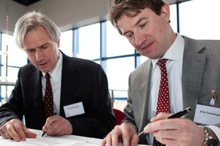 Bertrand van Ee (left) and Eric Oostwegel will lead the merged company.