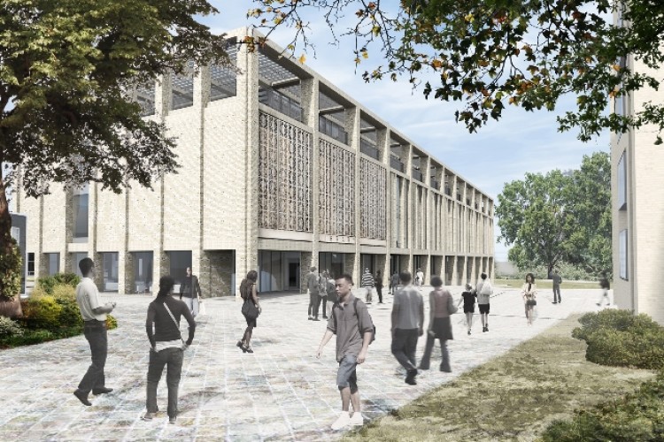Artist&rsquo;s impression of the university's new library