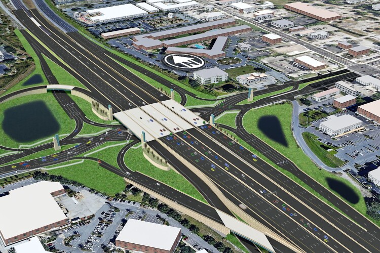 The new junction will ease traffic in and out of the greater Orlando area