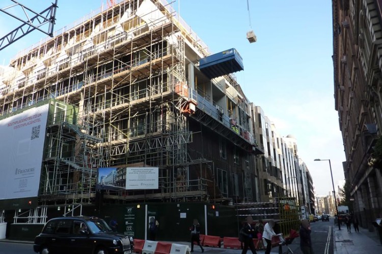 The building site on Wilson Street
