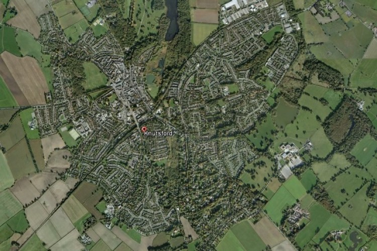 A Google Earth view of Knutsford