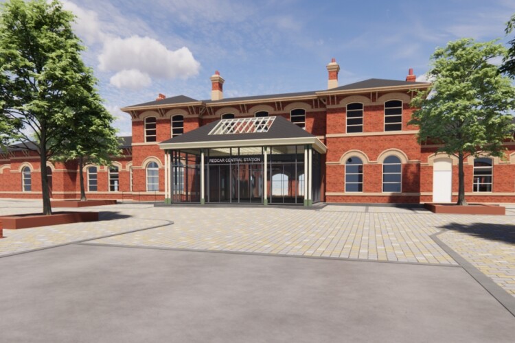 CGI of how Redcar Central Station might look