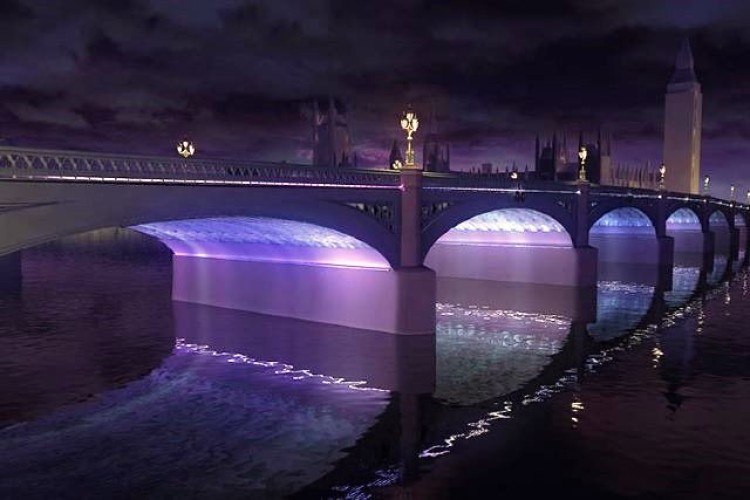 How Westminster bridge might look at night, according to the winning entry