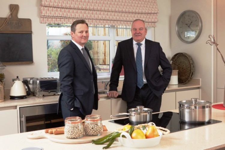 Miller Homes finance director Ian Murdoch (left) and chief executive Chris Endsor