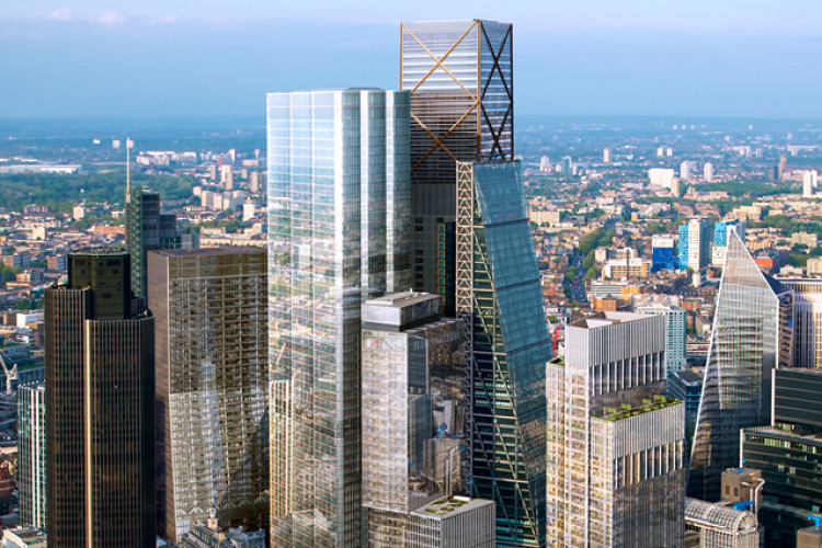 22 Bishopsgate, in front, will be overshadowed only by 1 Undershaft, behind