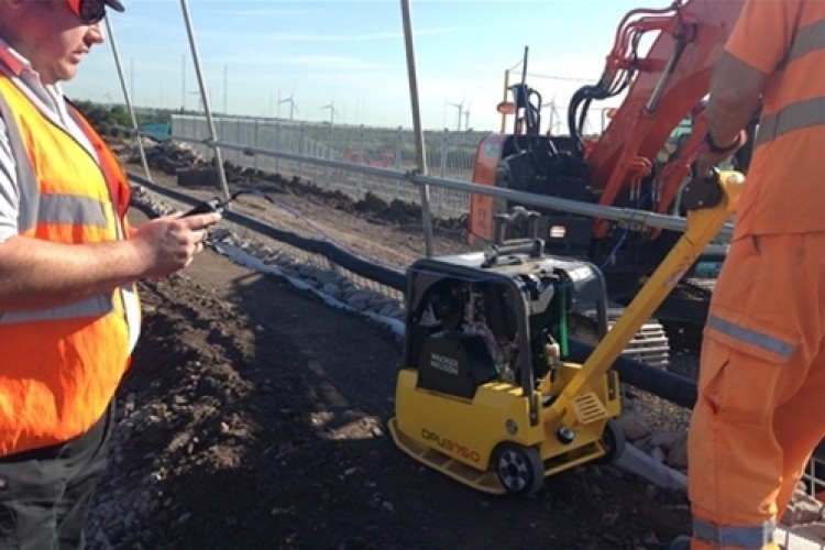 Image of compaction equipment in use, taken from Keller's HAVS blog post