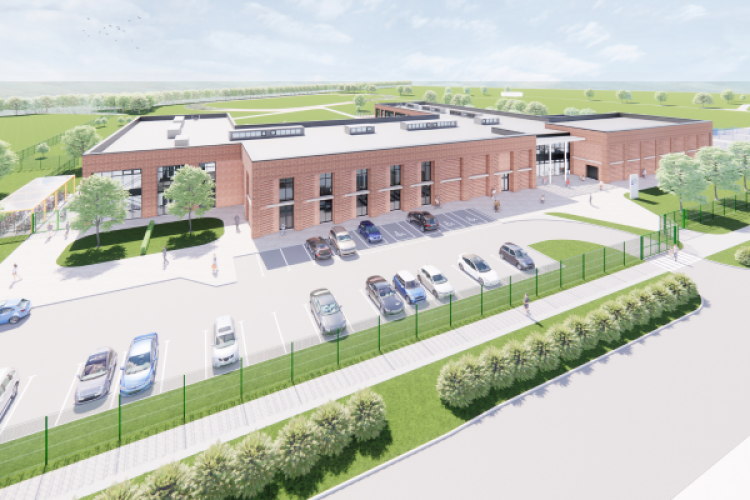 CGI of the new James Calvert Spence College, designed by Ryder Architecture