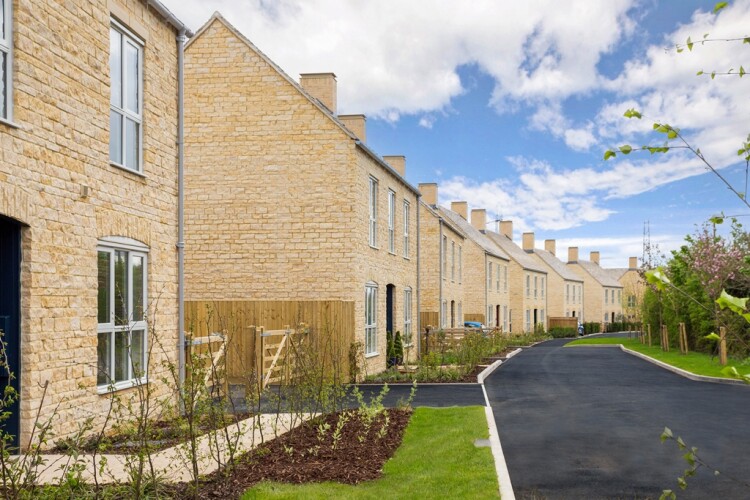 The Steadings, a HarperCrewe development in Cirencester, is under construction