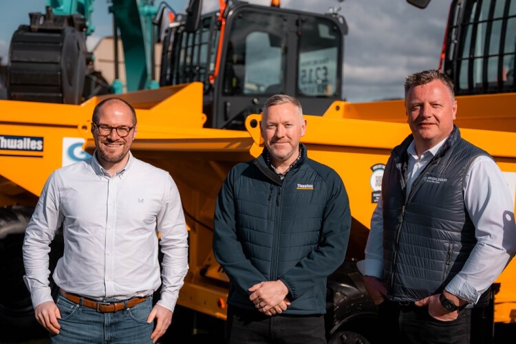 Left to right are Molson Group commercial director Henry Moore, Thwaites northern distributor manager Will Redman and Molson Scotland sales director Alistair Murdoch