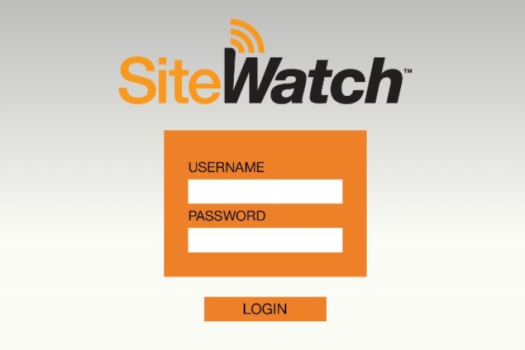 SiteWatch log in