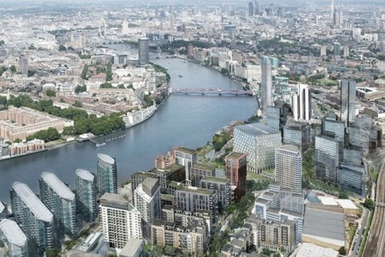 The bridge will connect Pimlico on the north side of the Thames with Nine Elms on the south side