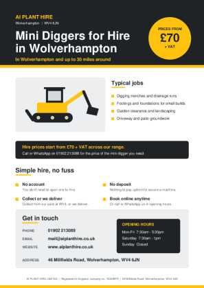 Diggers Brochure