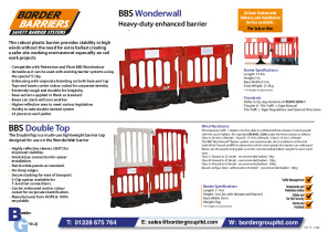 BBS Wonderwall Heavy-duty enhanced barri Brochure