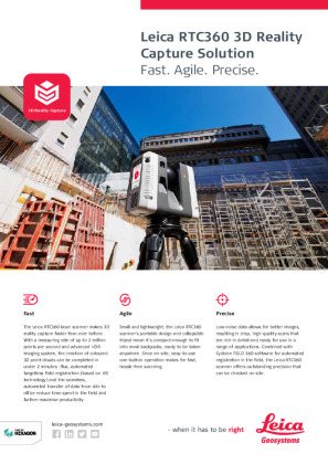 Leica RTC360 Laser Scanner Brochure