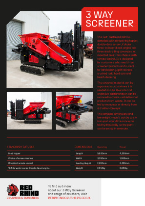 Red Rhino 3 Way Screener Brochure