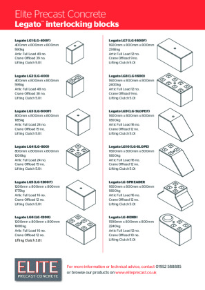 Legato interlocking blocks Brochure