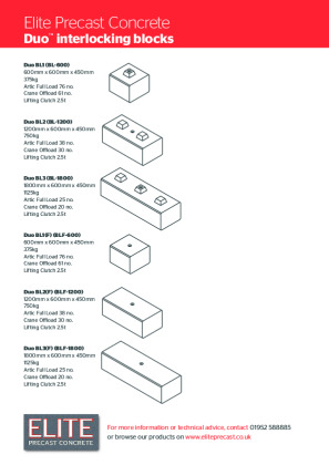 Duo interlocking blocks Brochure