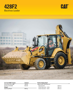 428F2 Backhoe Loader Brochure