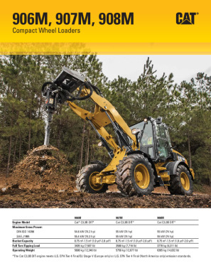 906M Compact Wheel Loader Brochure