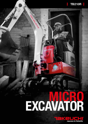 Takeuchi TB210R Micro Excavator Brochure