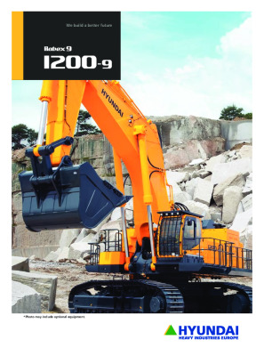 Hyundai R1200-9 Crawler Excavator  Brochure