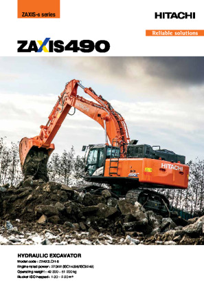 Hydraulic Excavator ZX490LC Brochure