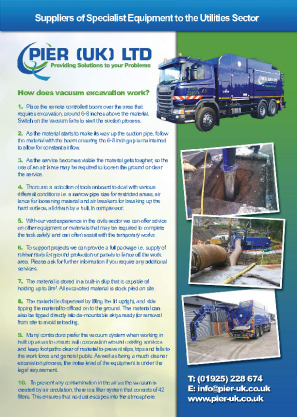 Good Practice Guide to Vacuum Excavation Brochure