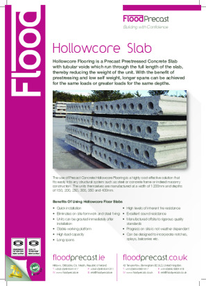 Hollowcore Slabs Brochure