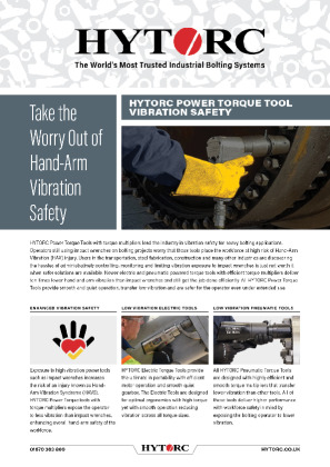 Tool Vibration Safety Brochure