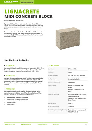 Midi Concrete Block Brochure