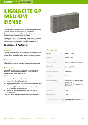 GP - Medium Dense Brochure